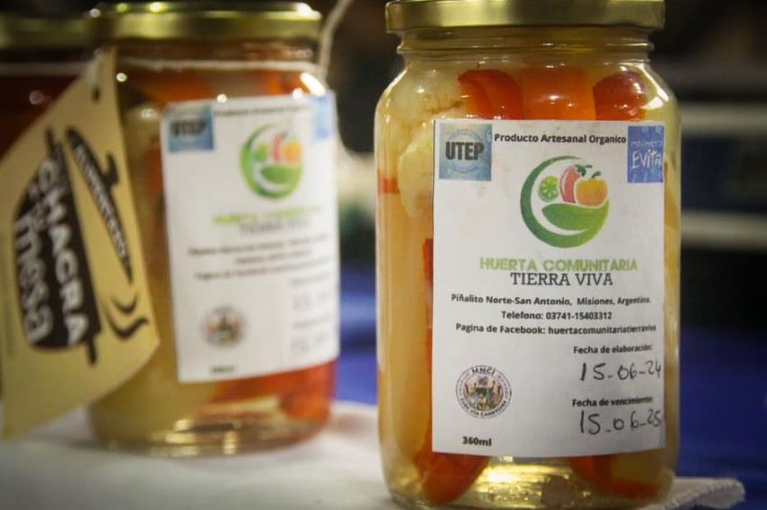 Productos envasados de la Cooperativa Tierra Viva con mucha venta en el Alimentazo