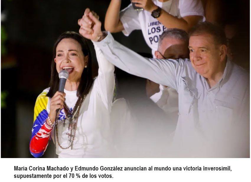 María Corina Machado y Edmundo González