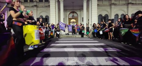 8 M en Paraná, Entre Ríos. Asamblea Feminista MLTTNB.